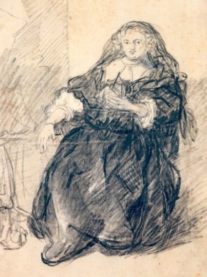 Woman Seated in an Armchair with a Letter in Her Left Hand by Oil Painting Reproduction